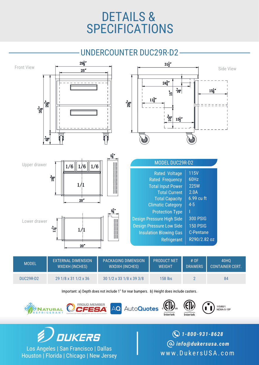 DUC29R-D2 dimensional drawing